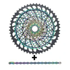 Cassetta Pignoni Sram XX1 Eagle 10-52 + Catena Sram Xx1 Rainbow
