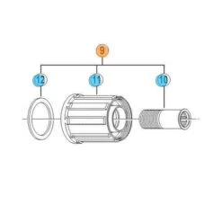 Shimano Corpetto Ruota Libera Completo Fh-rm66