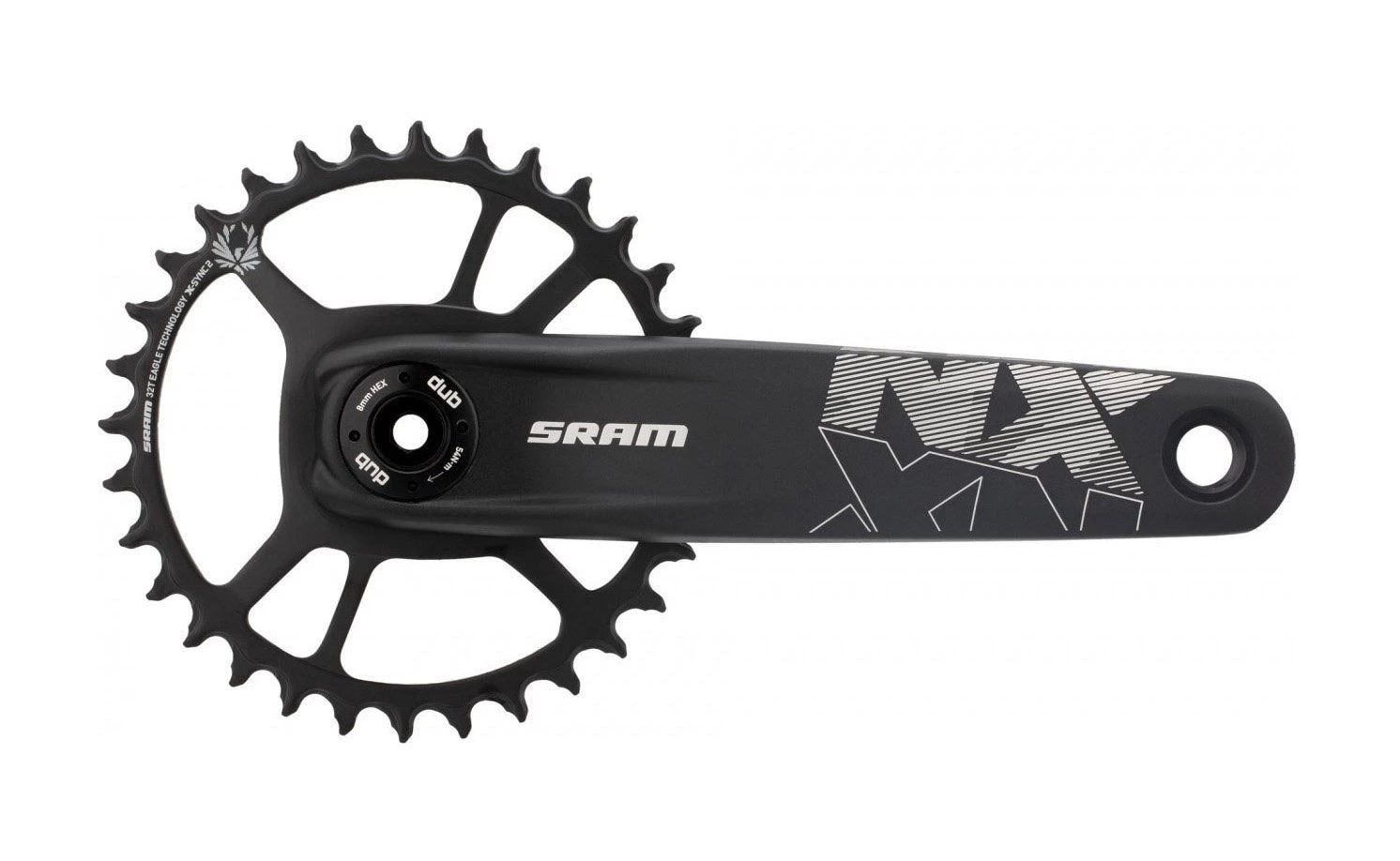 SRAM Guarnitura Nx Eagle Dub Boost 32d 175mm 12v. Nero 3 SRAM Guarnitura Nx Eagle Dub Boost 32d 175mm 12v. Nero