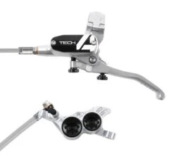 Impianto Frenante Hope Tech 4 V4 Braided Nero/Silver