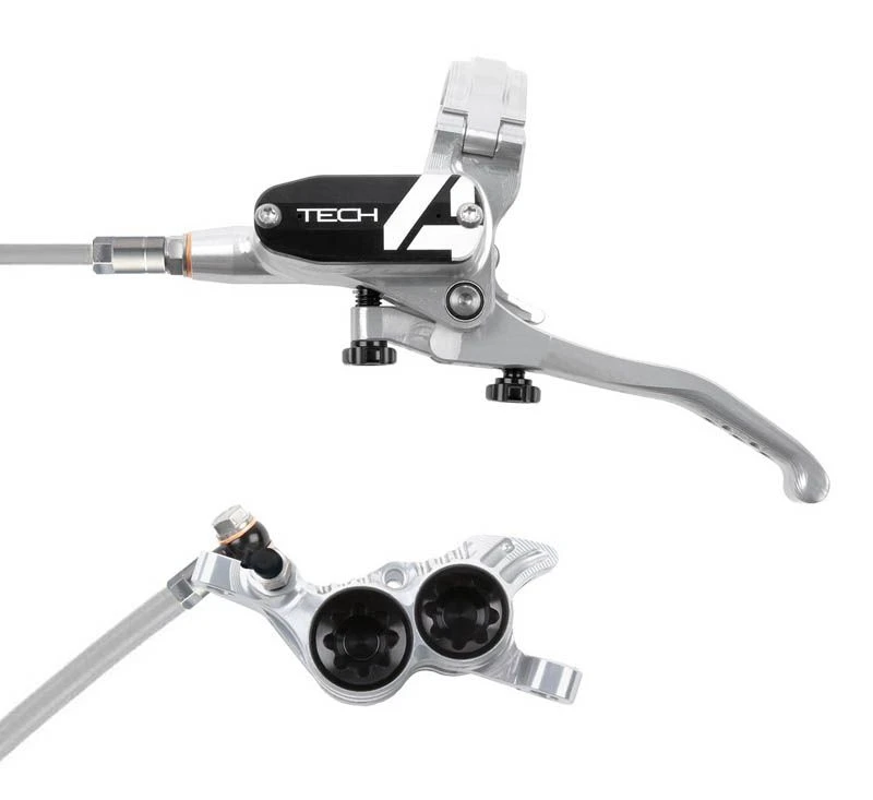 Impianto Frenante Hope Tech 4 V4 Braided Nero/Silver 3 Impianto Frenante Hope Tech 4 V4 Braided Nero/Silver