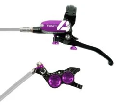 Impianto Frenante Hope Tech 4 V4 Braided Nero/Viola