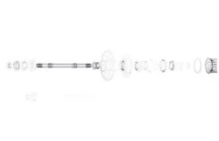 BONTRAGER W276555 Asse Mozzo Anteriore Race Lite Centerlock 100mm Old